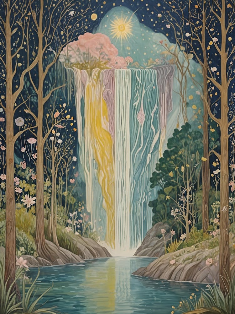 Magischer Wasserfall