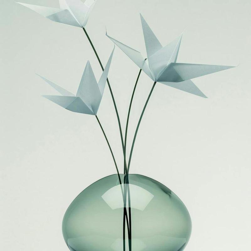 Origami Flowers In Vase
