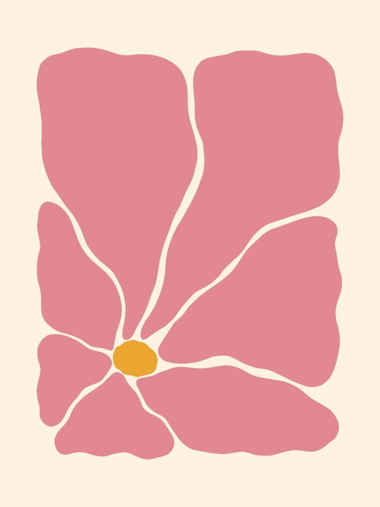 Abstract Flower 03 - Pink