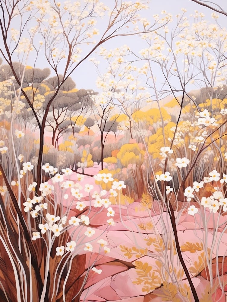 Gypsophila Babys Breath 6 Flower Painting