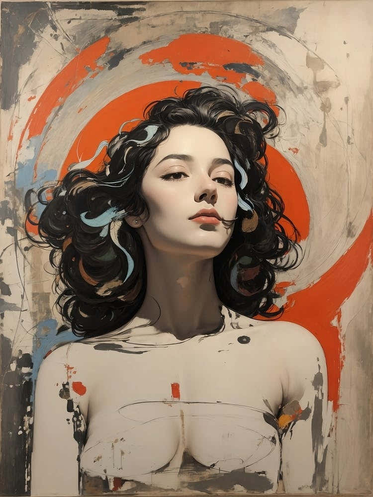 Woman in a meditative pose 1