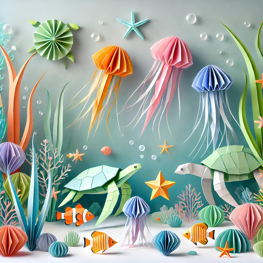 Underwater Origami Wonders