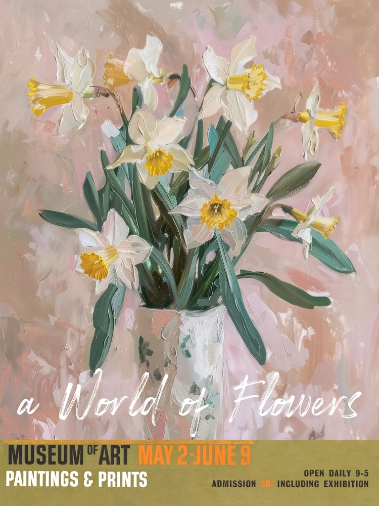 A World Of Flowers, Van Gogh Exhibition Daffodils 4