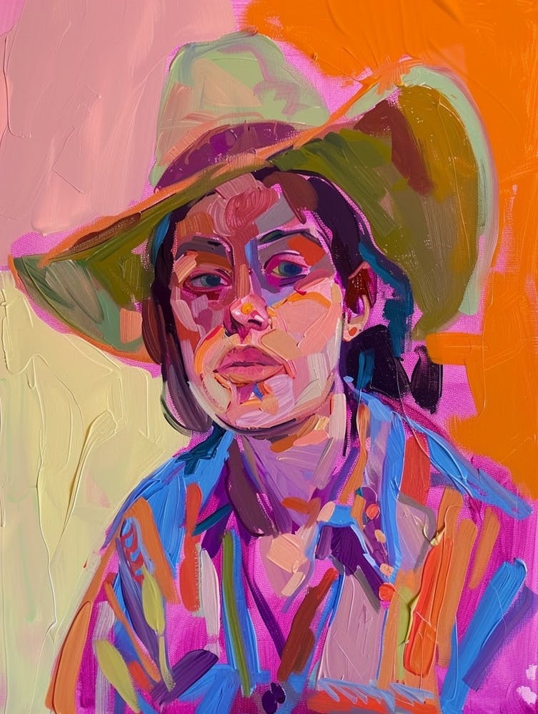 Cowgirl Painting 2