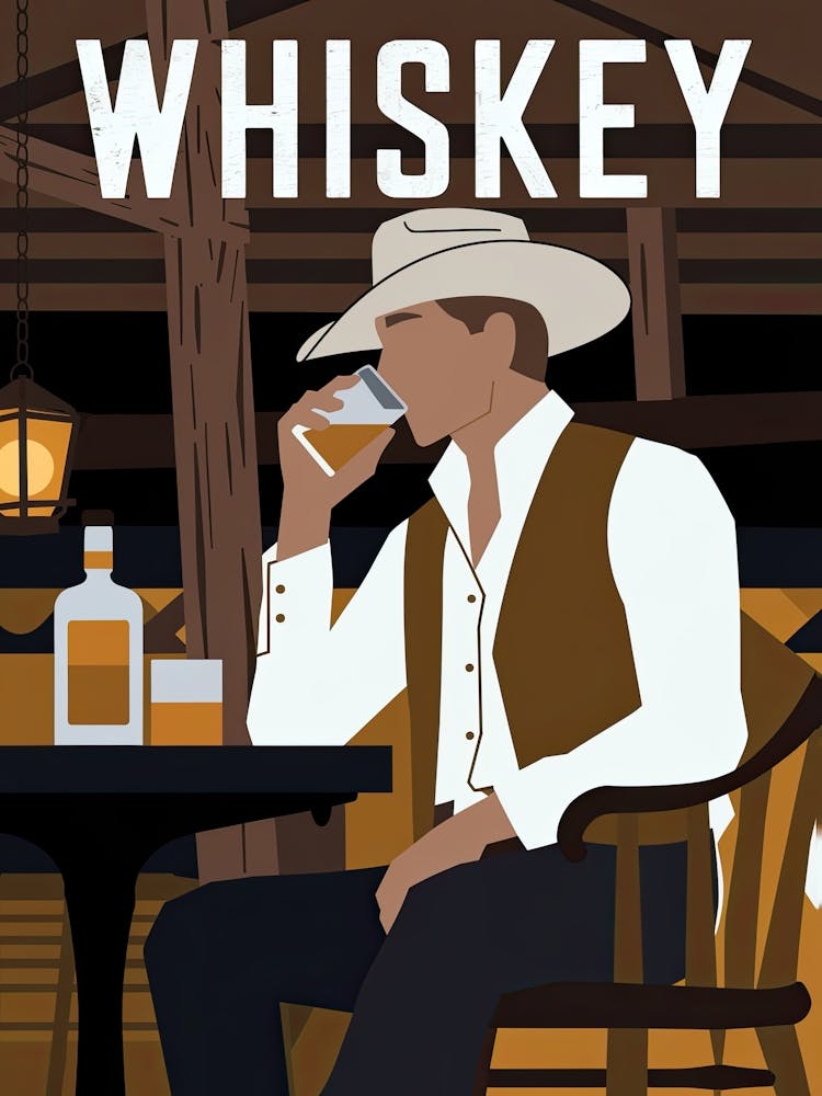 Cowboy Whiskey Poster