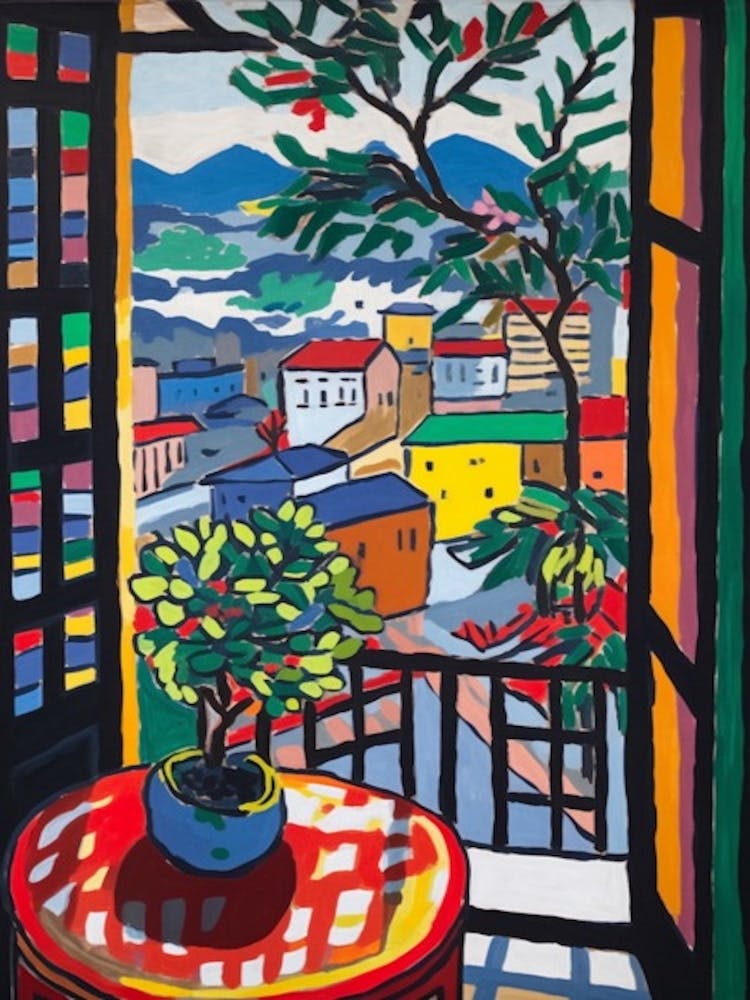 Window Seoul South Korea In The Style Of Matisse 3