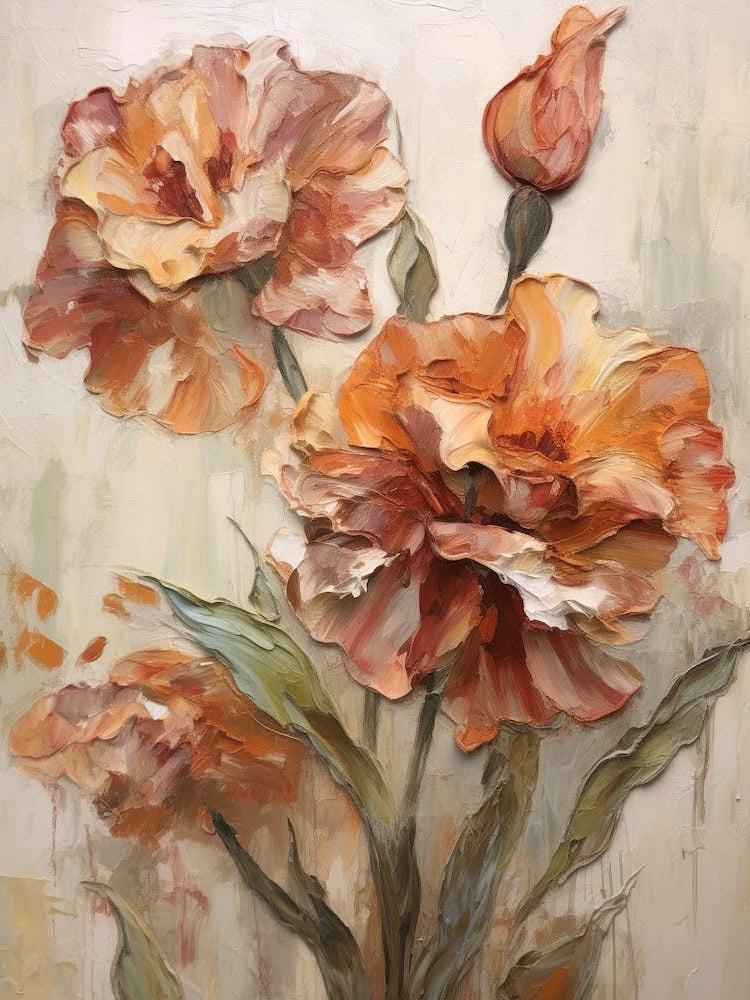 Fall Flower Painting Carnation 3