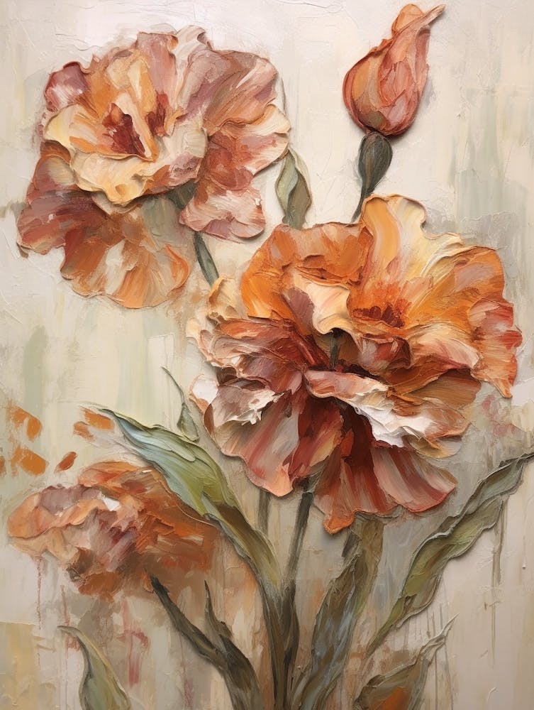 Fall Flower Painting Carnation 3