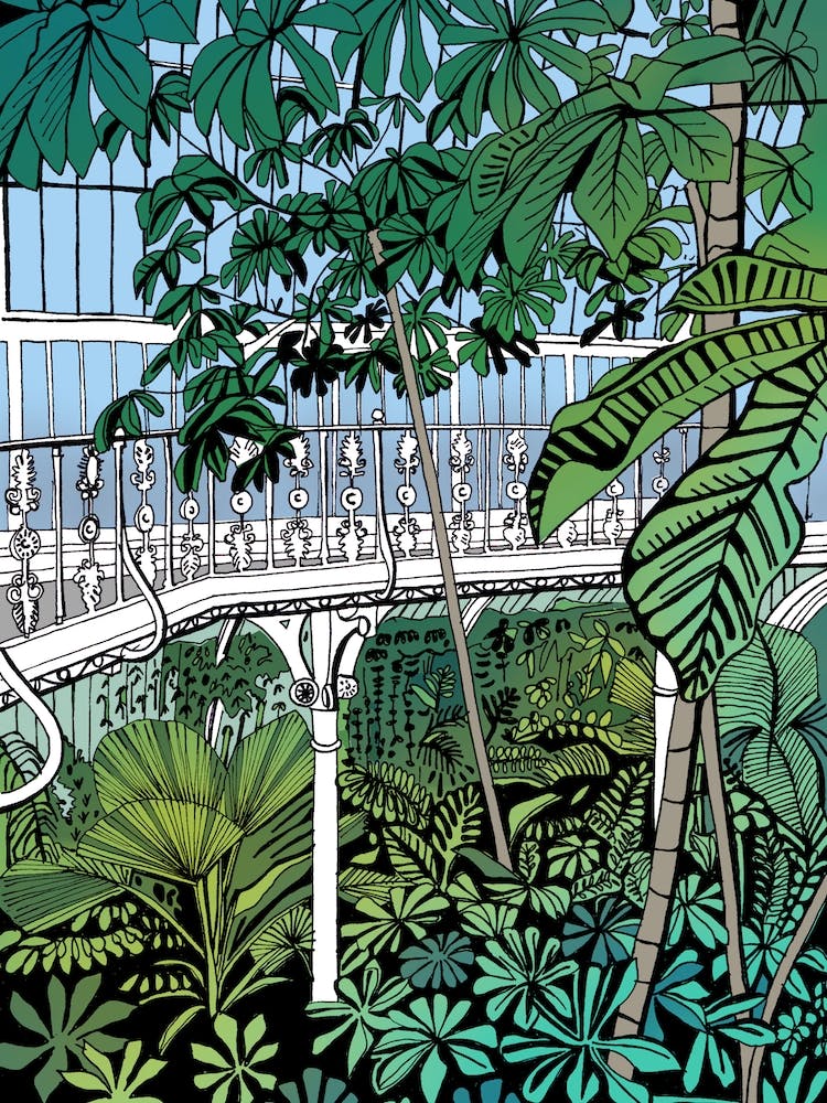 Kew Gardens Palm House Walkway