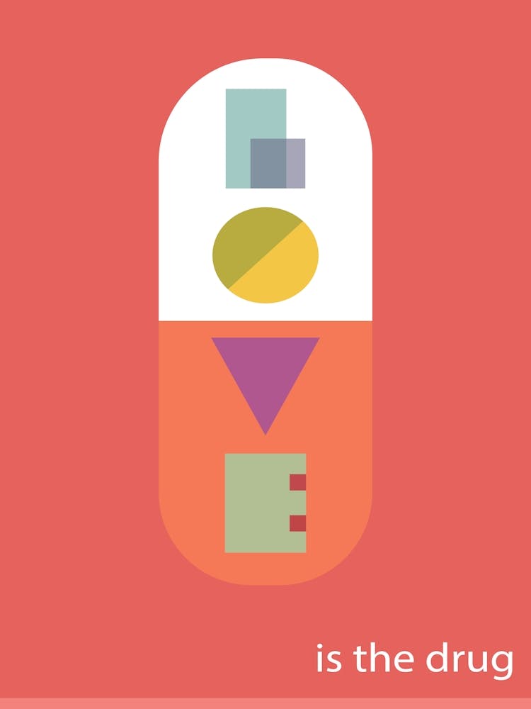 Love Is The Drug - Roxy Music Poster - Bryan Ferry, Mid Century Modern Song Lyrics Print, Album Poster, Retro Deco, Funky Wall Art