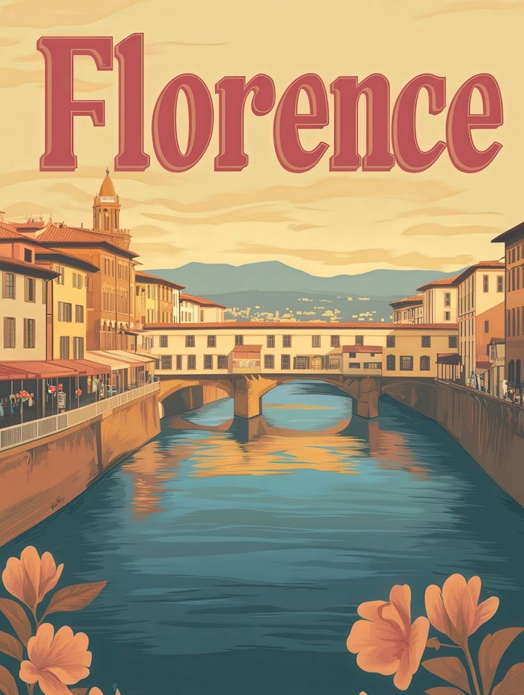 Aihrgdesign A Classic 1960s Travel Poster For Florence