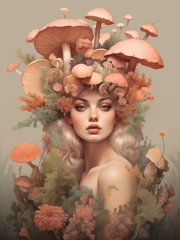 Mushroom Surreal Portrait 2