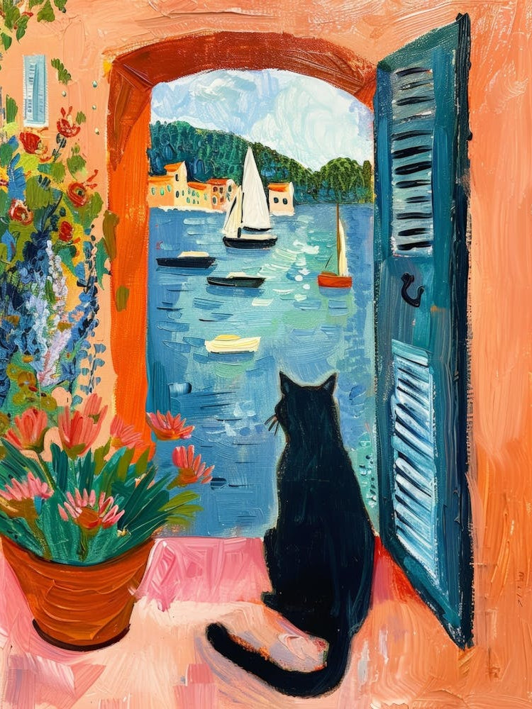 Cat On The Balcony 2