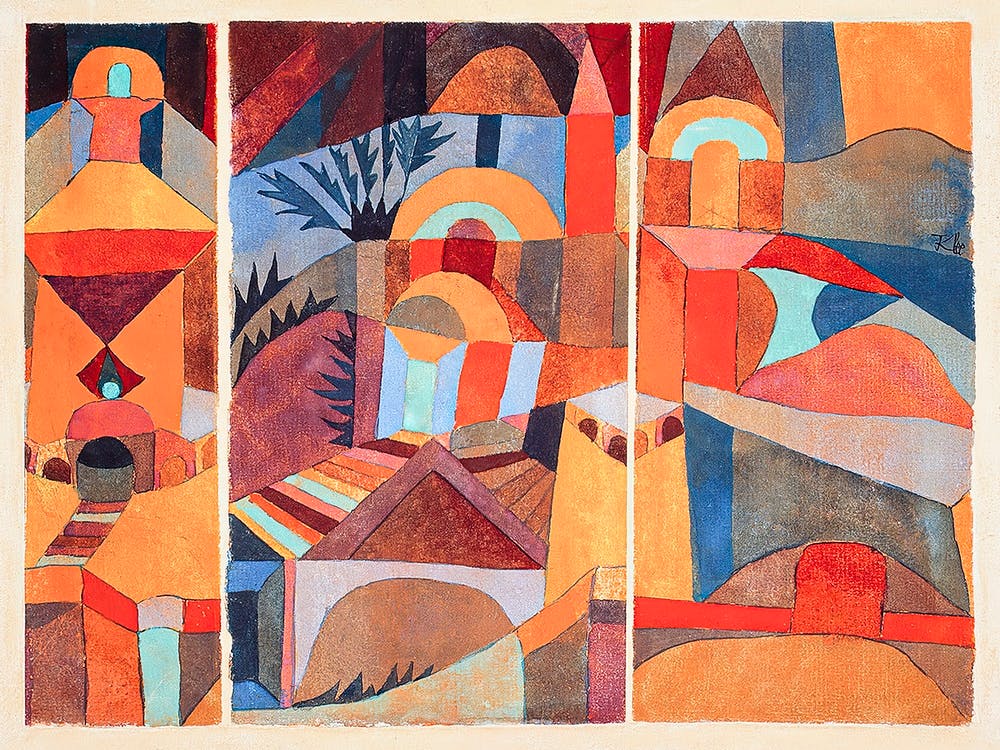 Temple Gardens (1920), Paul Klee
