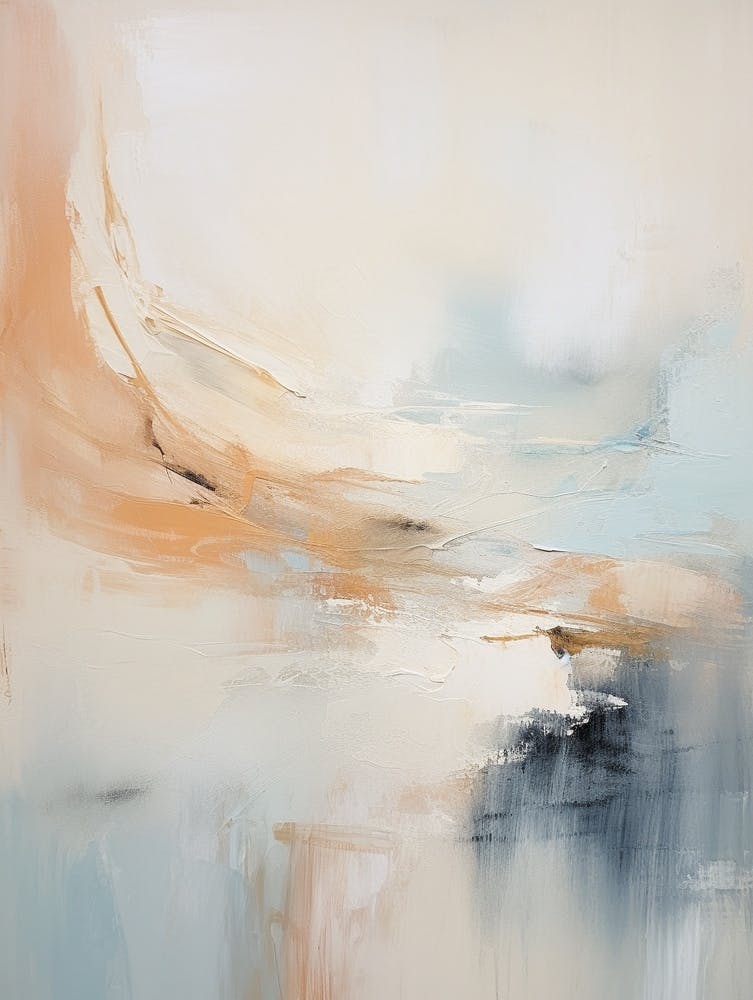 Winter Pastel Abstract Painting 8