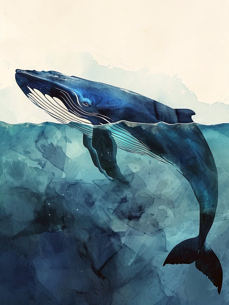 Whale animal illustration art