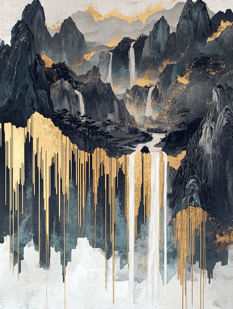 Andes Peaks Glow Luxe Modernism