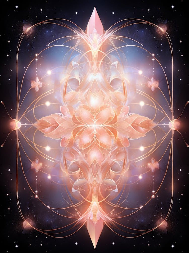 Celestial Abstract Geometric Illustration 11