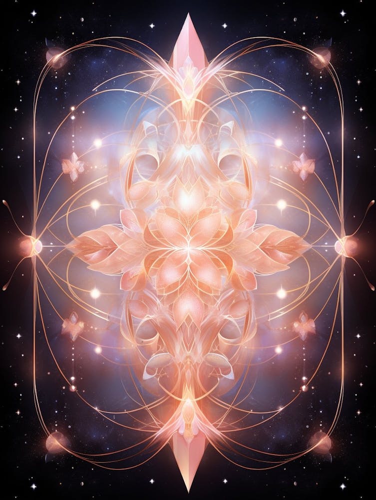 Celestial Abstract Geometric Illustration 11