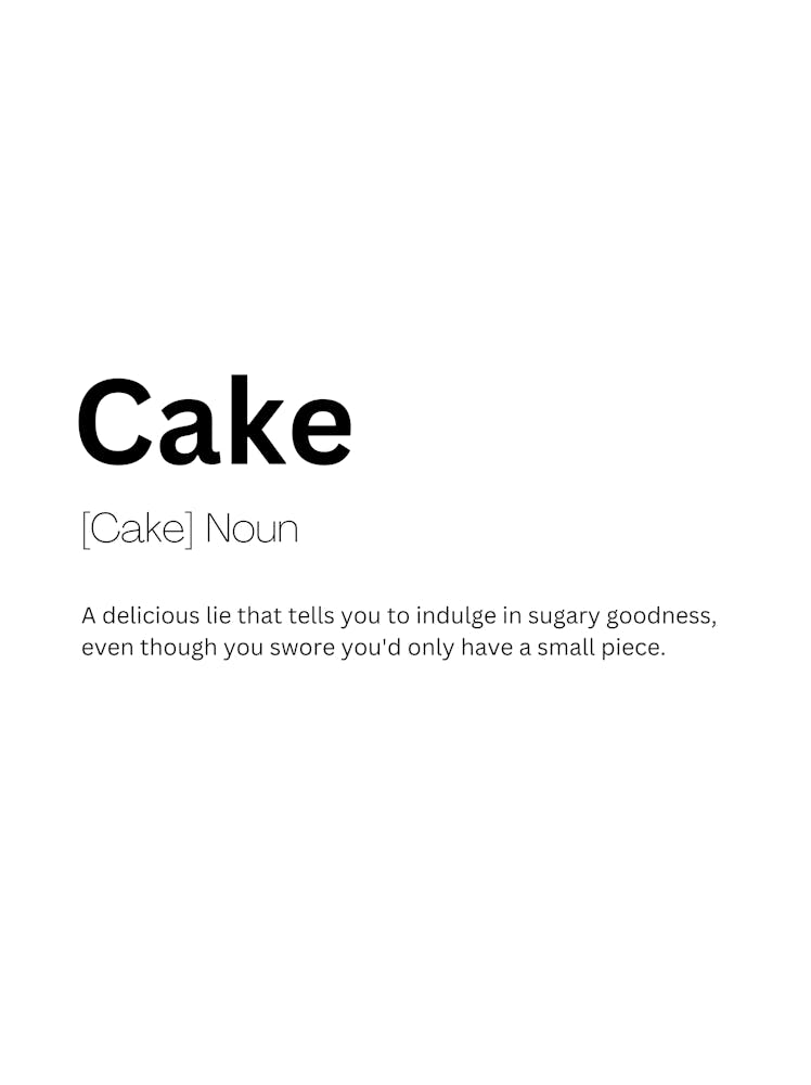 Cake Definition Meaning