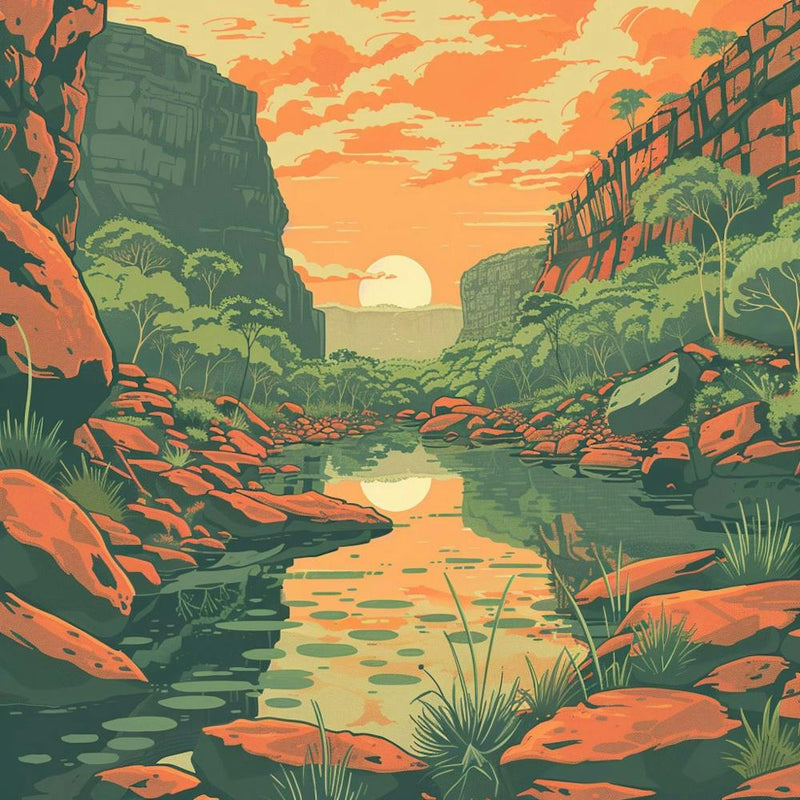 Sunset In The Desert 1