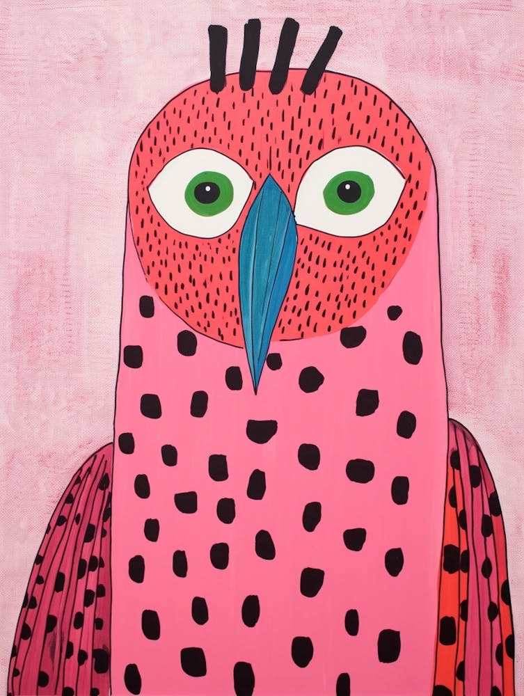 Pink Polka Dot Cockatoo
