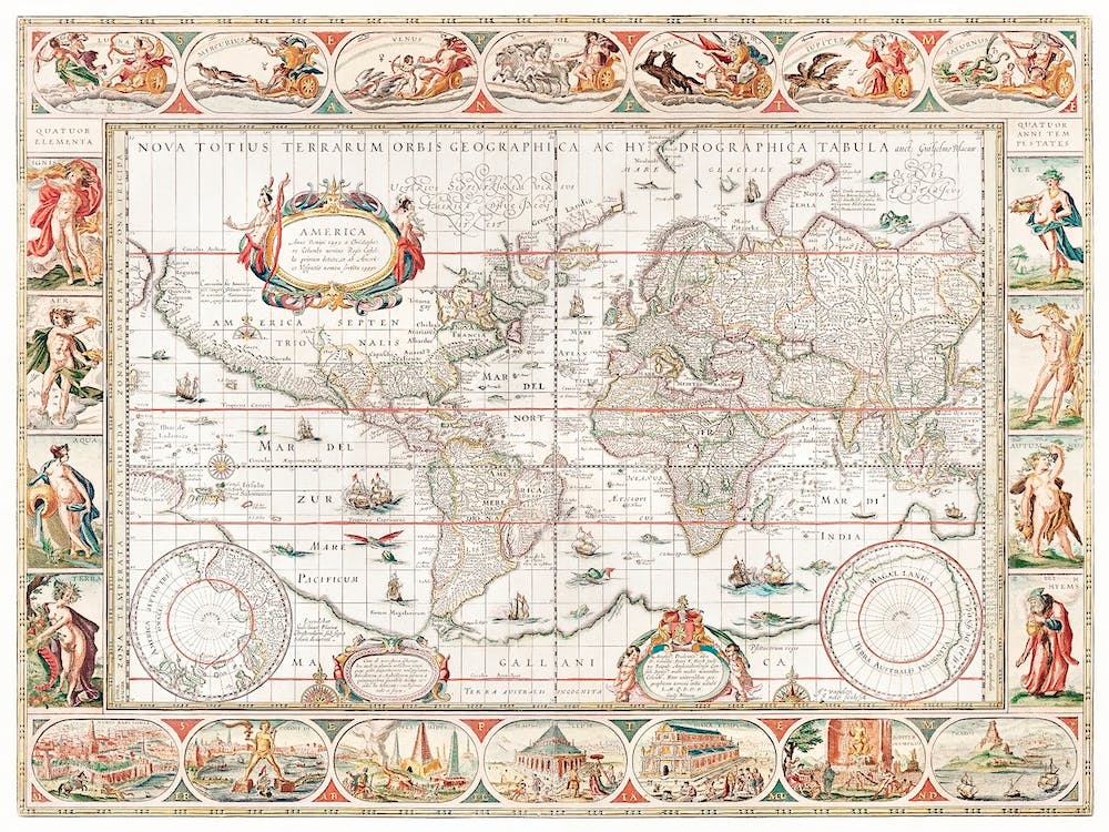 Nova Totius Terrarum Orbis Geographica Ac Hydrographica