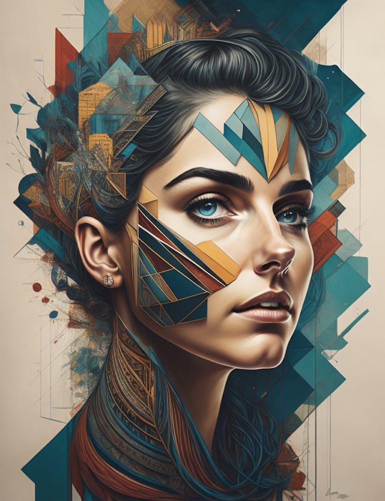 Abstract Portrait Of A Woman