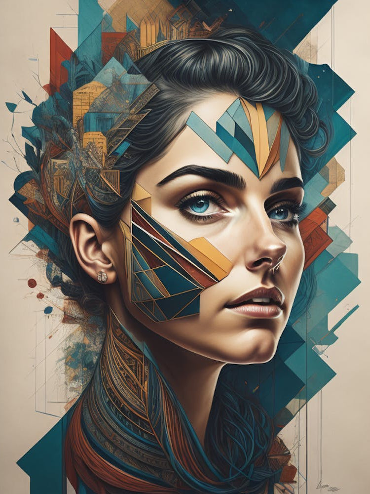 Abstract Portrait Of A Woman
