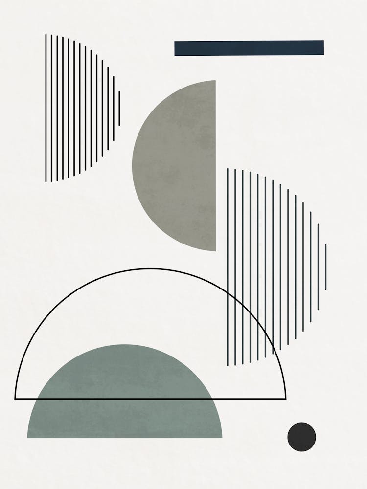 Shapes and Lines - Green 02