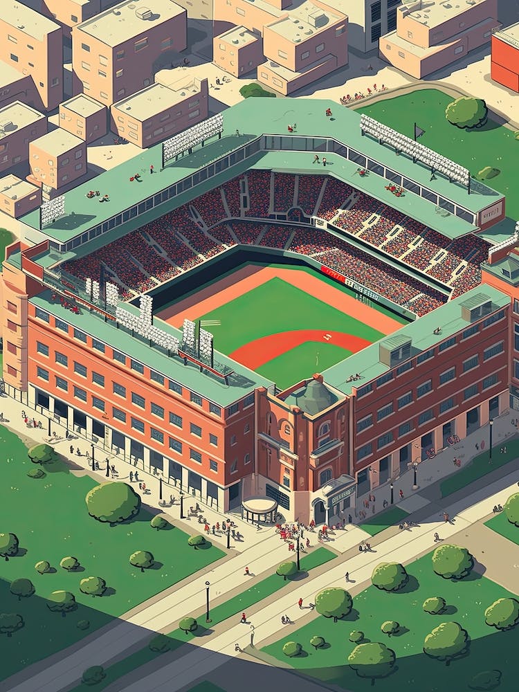Fenway Park United States Travel Illustration 5