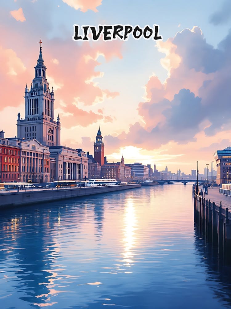 Liverpool Travel Retro Vintage V 04