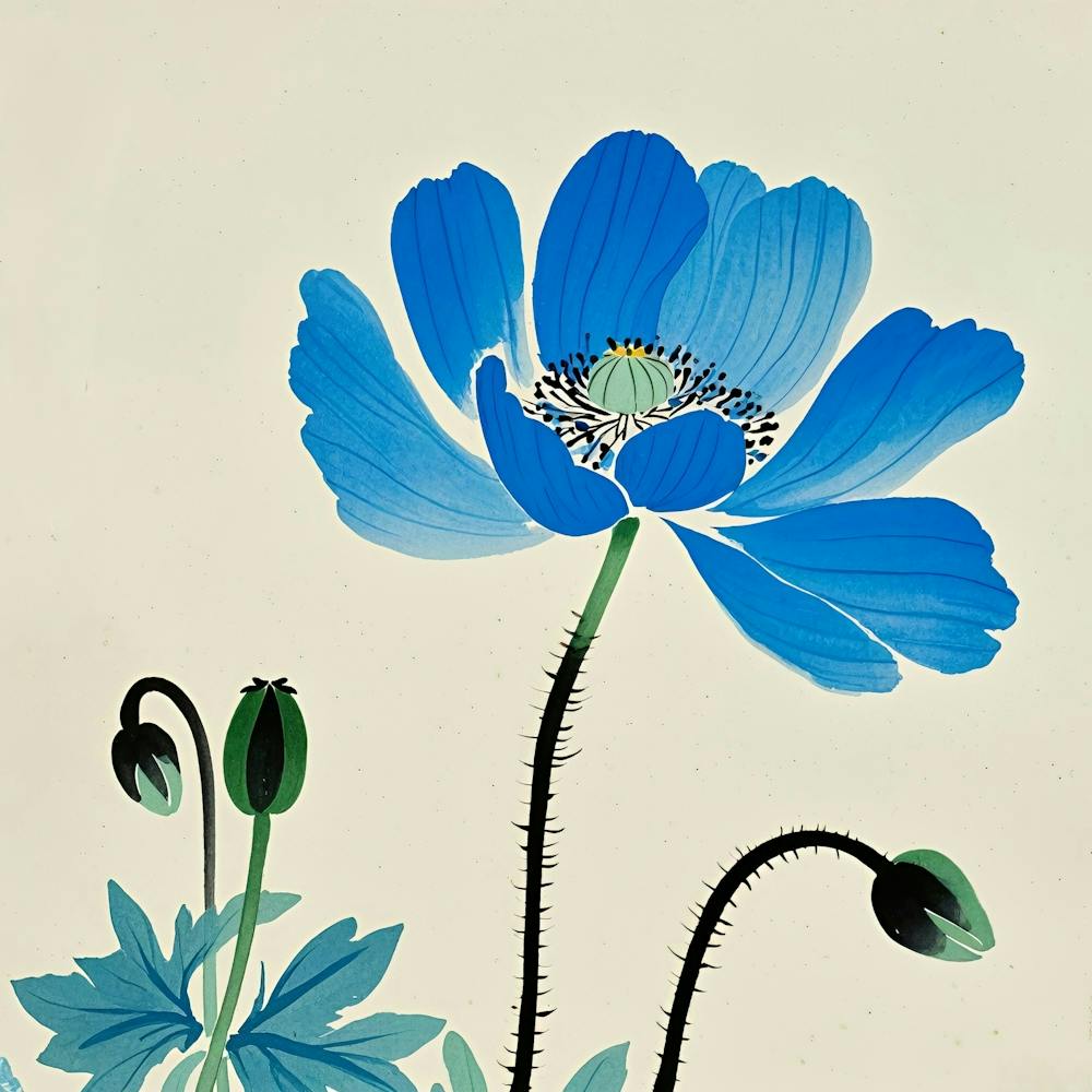 Blauer Mohn 1