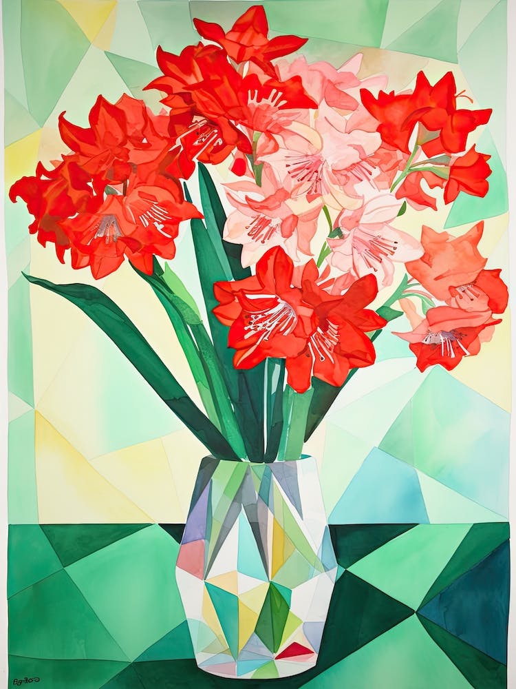 Amarillys Flower Illustration 3