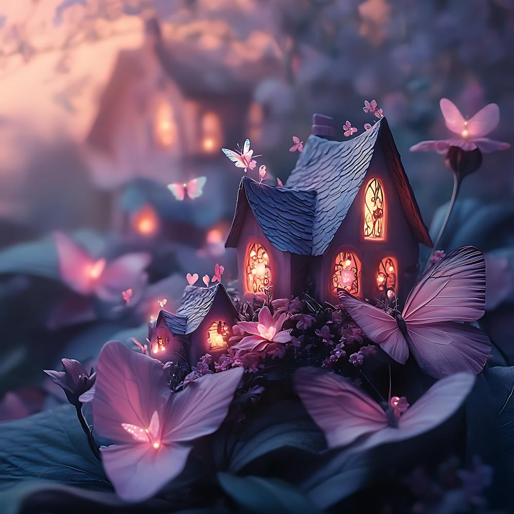 Enchanted Fairy Village in Flower 9