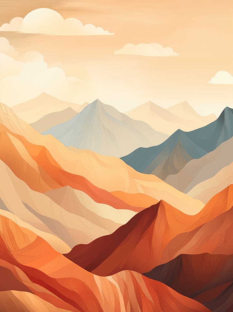 Abstract Mountain Landscape 3