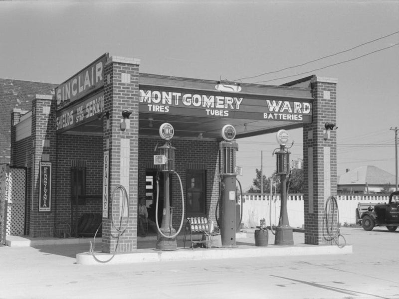 Station-service, Dalhart, Texas Par Russell Lee