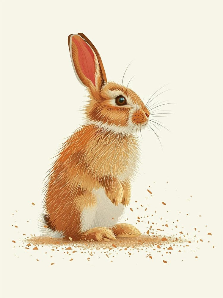 Californian Rabbit Nursery Illustration 1