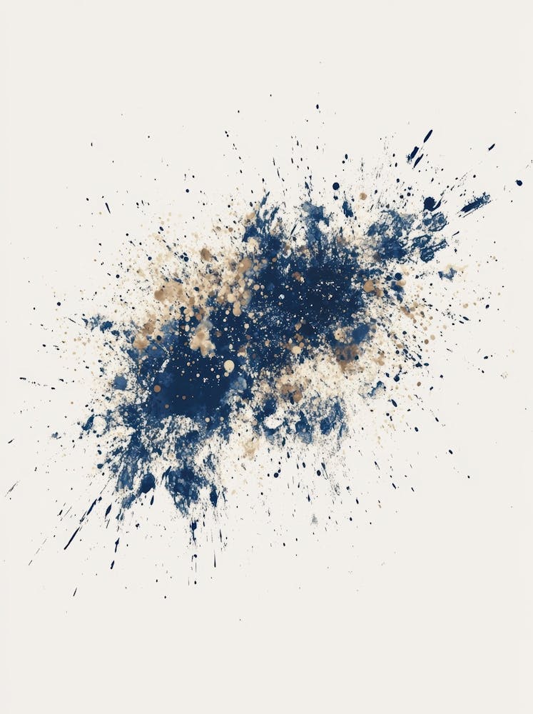 Blaue Spritzer 1