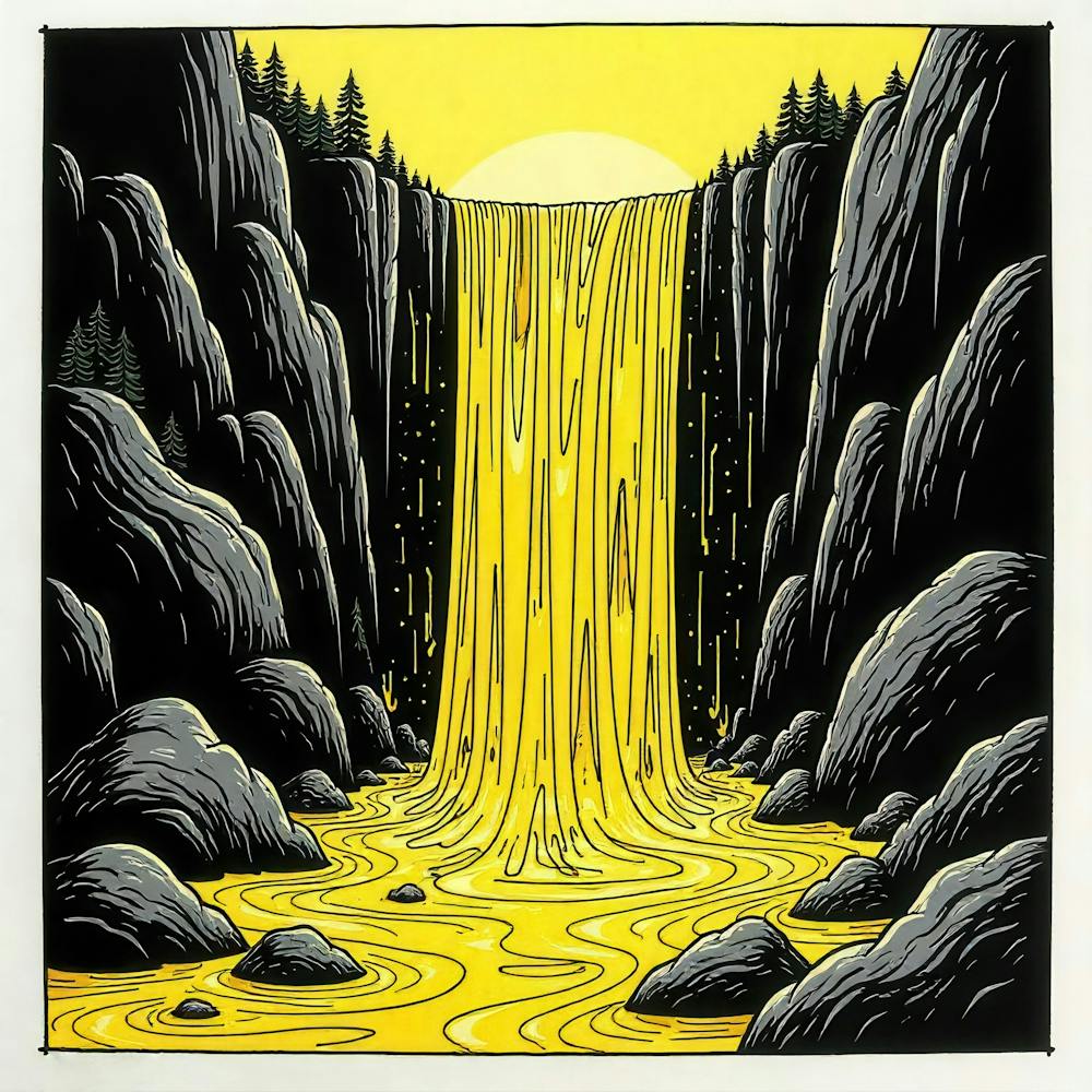 'Golden Waterfall'
