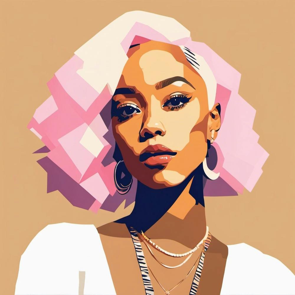 Girl With Pink Hair 1
