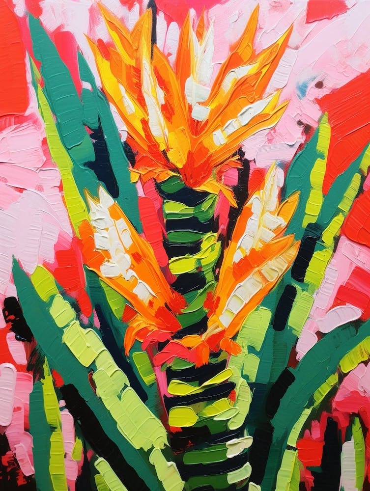 Cactus Painting Zebra Cactus 3