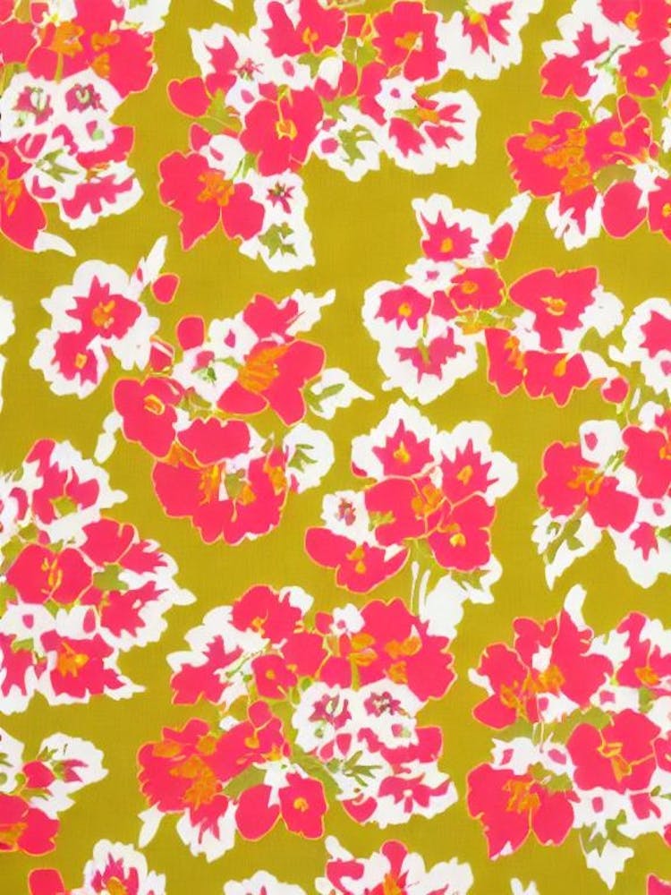 Foxglove Floral Print Warm Tones1 Flower