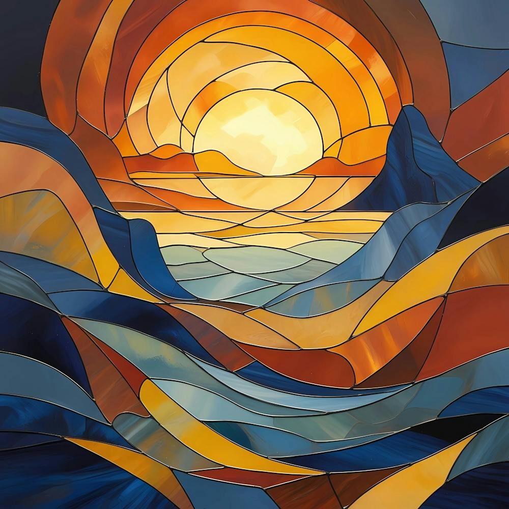 Sunset Over The Ocean 35