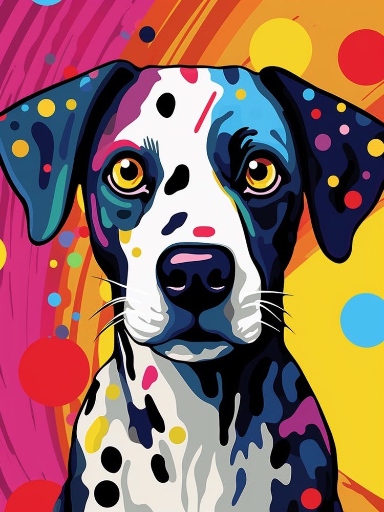 Pop Art Dog Cartoon Style 2