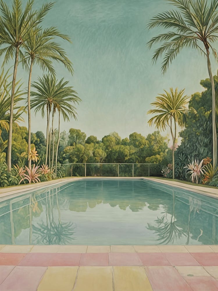 Pool With Palm Trees