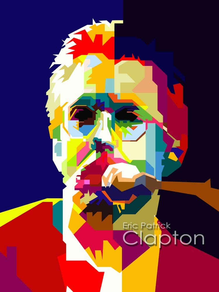 Eric Clapton English Blues Guitarist And Singer Pop Art Wpap