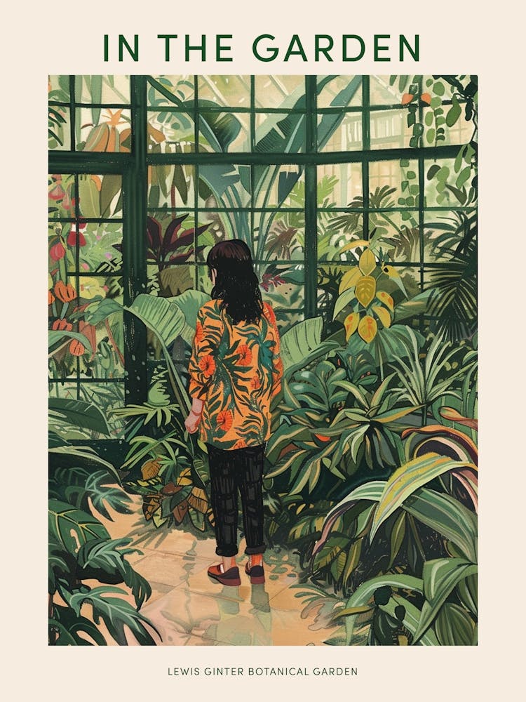 In The Garden Poster Lewis Ginter Botanical Garden Usa 4