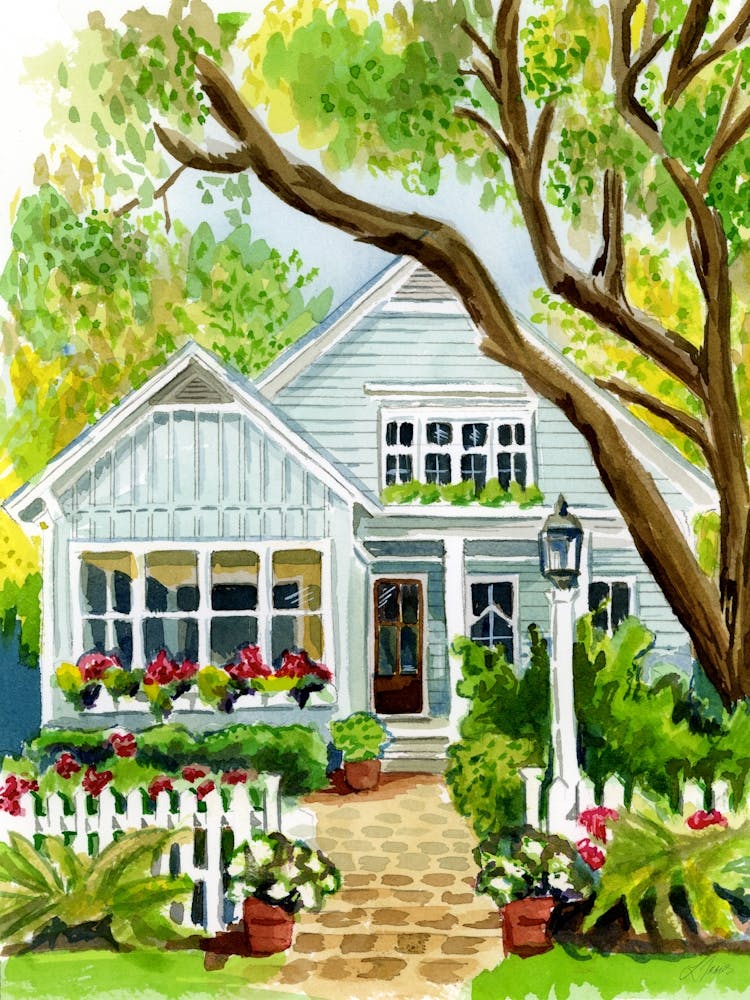 Beautiful Blue House