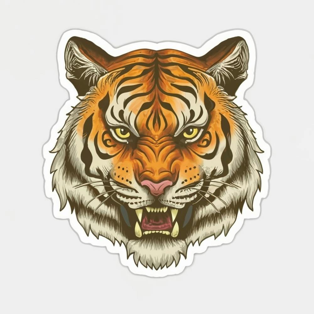 Tiger Head print